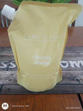 Sand + Fog California Coastal Lemon Scented Hand Soap Refill, 34 Oz